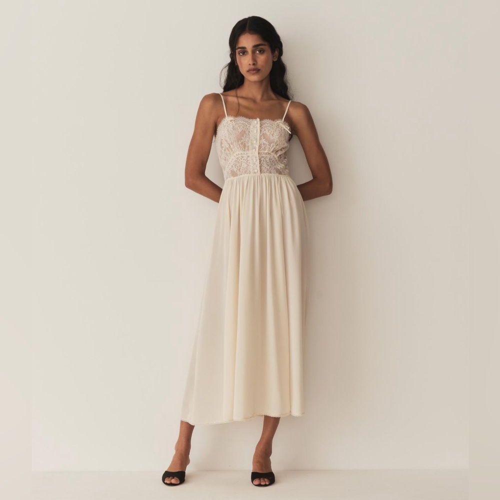 Doen Corinne Dress in Mother of Pearl